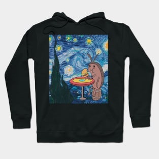 Starry Night SpongeBob Fish Hoodie